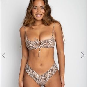 SKATIE Demi Bikini Top in Sequoia